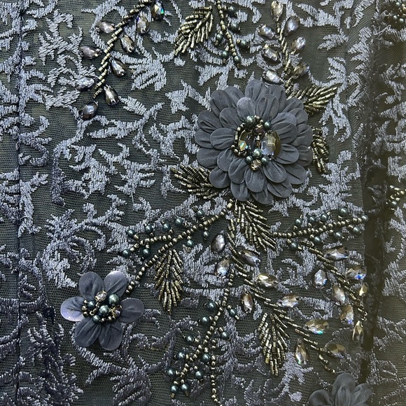 Mac Duggal 11121 EMBELLISHED ILLUSION LONG SLEEVE A LINE GOWN - Picture 5 of 14